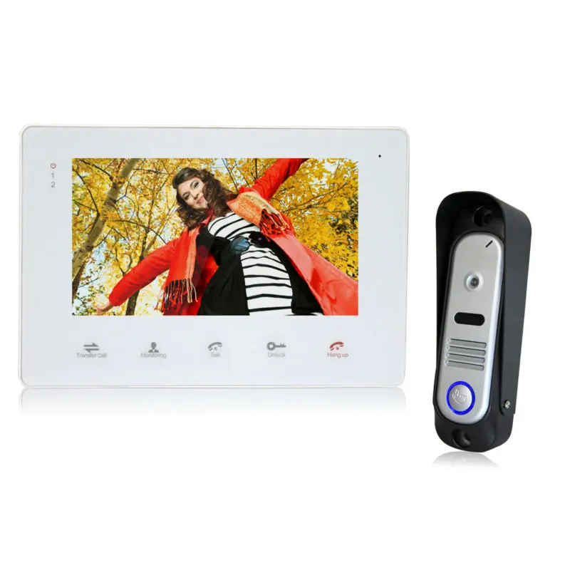 Homefong7 TFT Wired Video Intercom Doorbell Rainproof font b Door b font Phone font b Camera