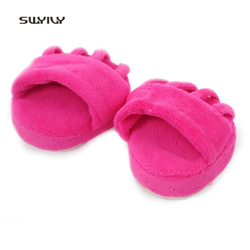 SWYIVY Women Slimming Shoes Fitness Half-Foot Five Toe Stovepipe Slippers 2018 New Body Sculpting Female Toning Shoe Lose Weight