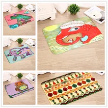 Фланелевый ковер индийский мультфильм животное Юго-Восточной Азии индийский 40x60 см 1 шт./лот 5 цветов Коврики Спальня ковер домашний декоративный ковер