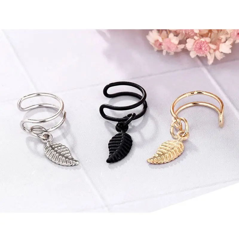 

Punk Rock Geometric U shape Ear Clip Cuff Wrap Earrings No piercing-Clip Jewelry earrings for women