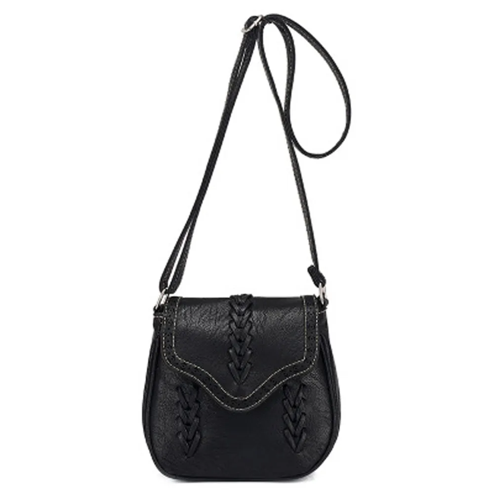 Женская сумка, женская простая модная сумка, Национальная воздушная полая сумка через плечо, bolsa feminina# YL5 - Цвет: Черный