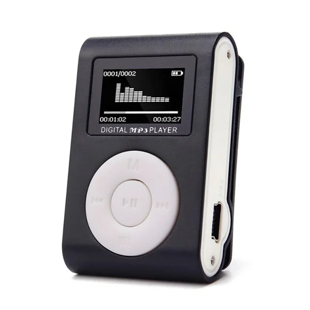 2018 New USB Mini USB MP3 Player With LCD Screen Clip MP3 Support 32GB