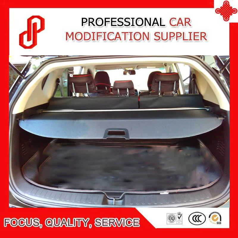 

Black beige color Rear Trunk Security Shield retractable Cargo cover Tonneau cover for EDGE
