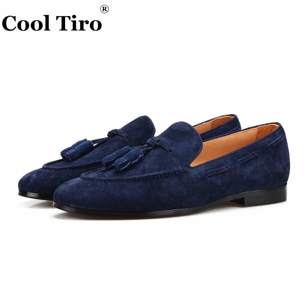 Belgian Loafers Navy Blue Suede Casual shoes (3)