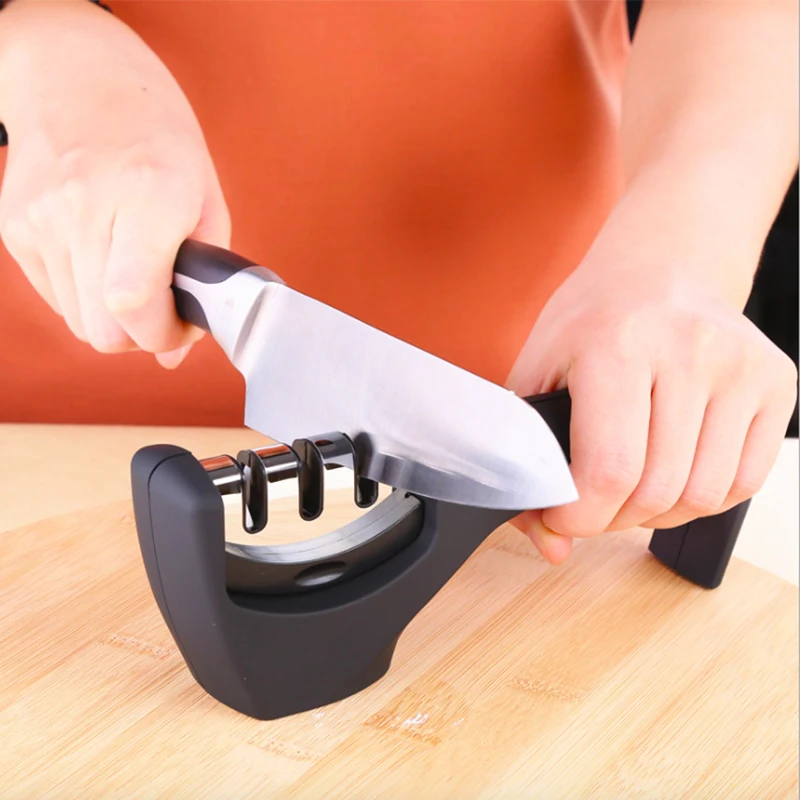 new Professional Knife Sharpener Stainless Steel Ceramic Knife
