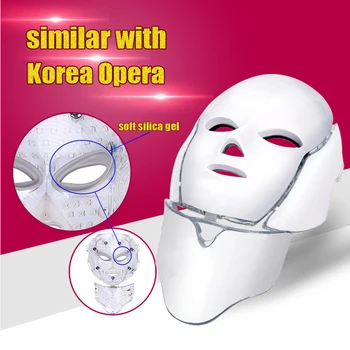

Hot sale!!! LED Photon Light Facial Neck Mask Skin Rejuvenation With BIO For Acne Removal