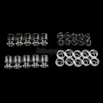 

10 Pieces Clear Empty Glass Sealed Sterile Serum Vials Powder Liquid Containers 3ml / 5ml/ 10ml