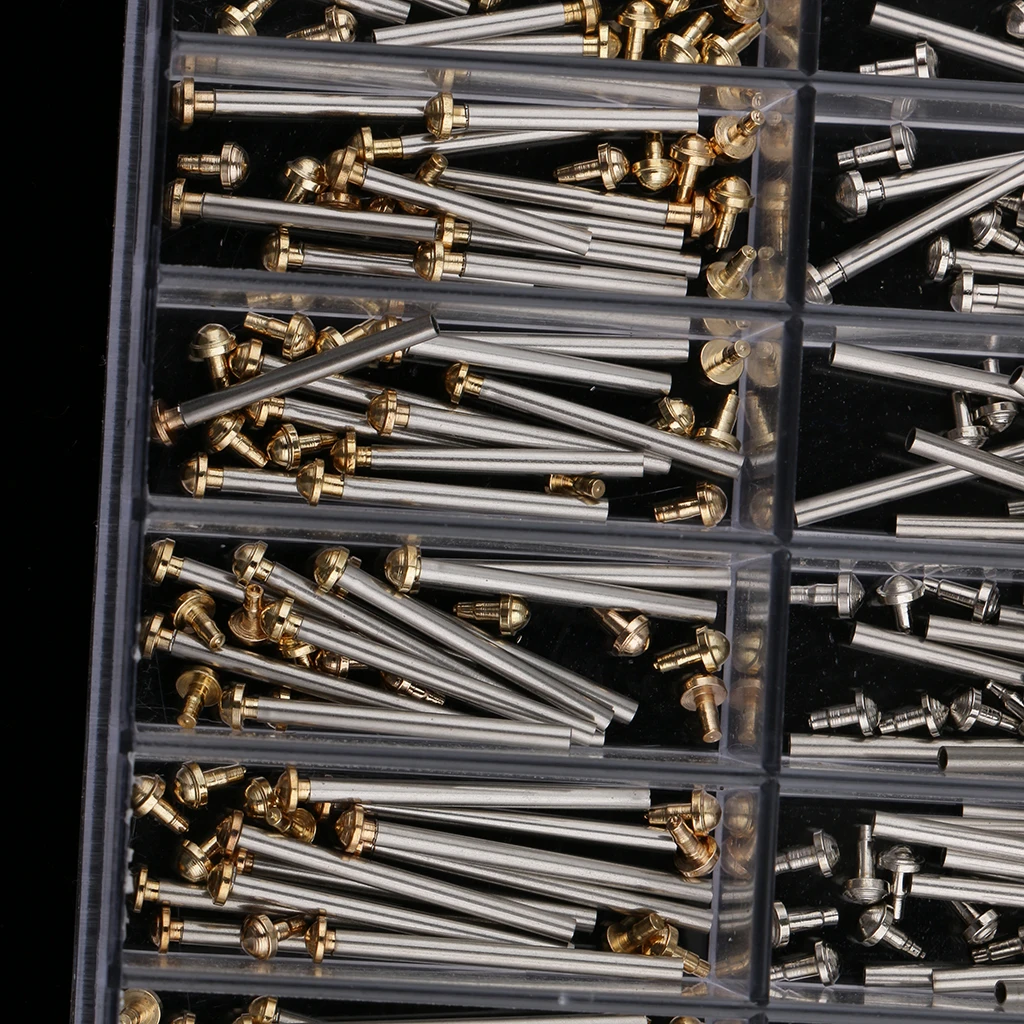 Watch Pin Friction Strap Pressure Bars with Rivet Ends Size 10mm-28mm Set Wristwatch Strap Stud