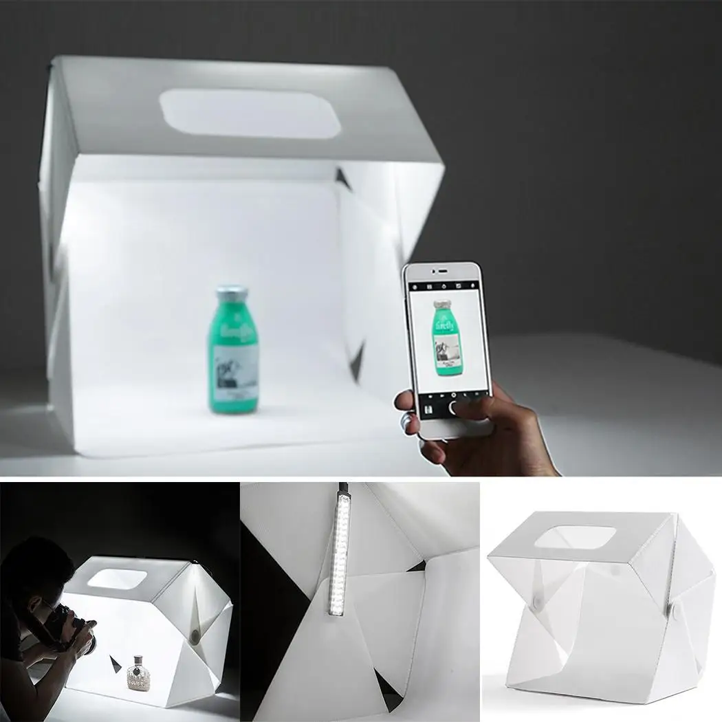 

Portable Folding Magnetic-function Movable Light Source Studio 6W Softbox 440 lumens 5V 2A White Kit