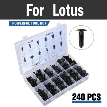 

240pcs 12sizes Plastic Fasteners Kit Retainer Assortment Kit Rivets For Daihatsu Max Mira Gino Sirion Sonica Terios Trevis