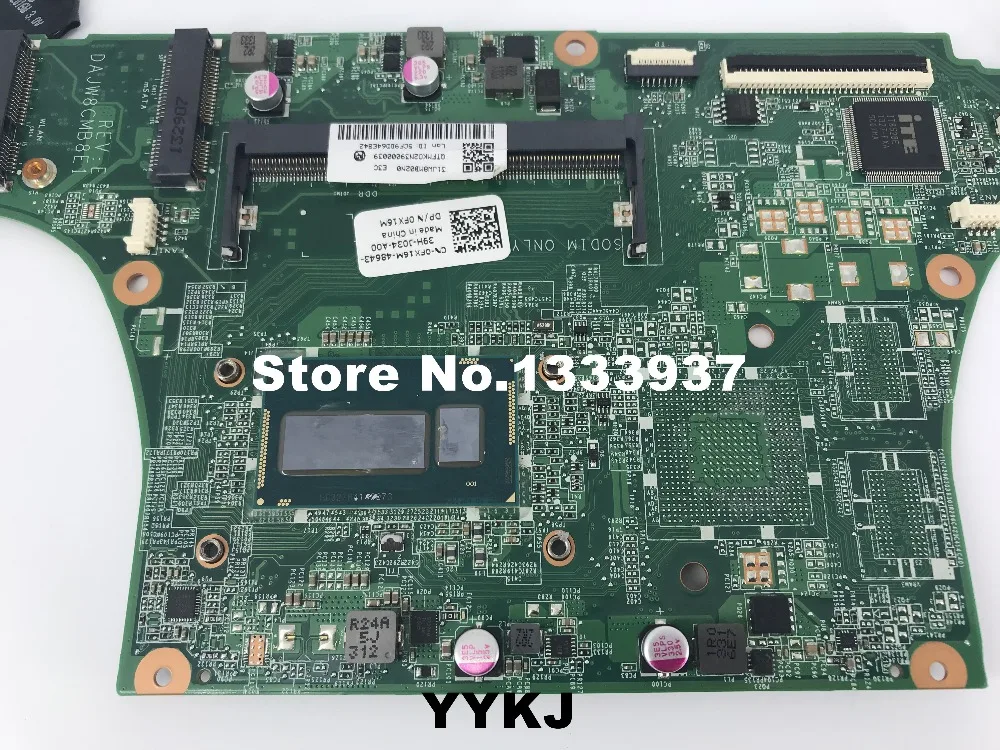 Материнская плата FX16M 0FX16M CN DAJW8CMB8E1 для Dell Vostro 5470 V5470 материнская ноутбука SR170 I5
