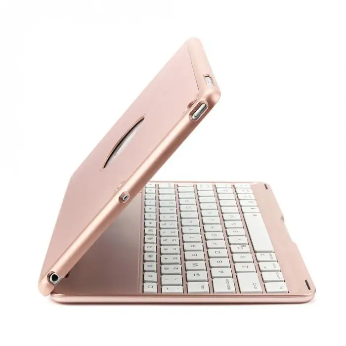 Алюминиевый Bluetooth клавиатура с подсветкой чехол-книжка для iPad Air 2 iPad Pro 9,7 дюйма
