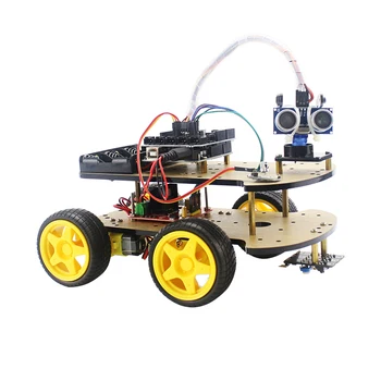 

Multi-function Smart Robot Car with Ultrasonic Module for UNO R3 kit Intelligent Car for DIY kit