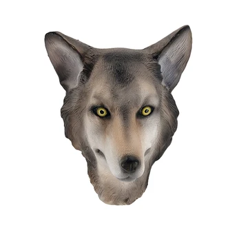 

Best sellig Promotional high-quality adult-size latex mask wolf for animal costume