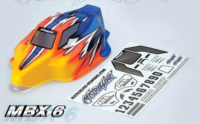 1/10 Масштаб RC нитро/Электрический внедорожный Багги Корпус Корпуса MBX-6 гоночный автомобиль FS Kyosho Tamiya Hsp redcat hpi losi - Цвет: painted