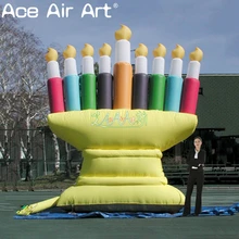 Надувной Hanukkah Menorah с постоянным наддувом для украшения праздника