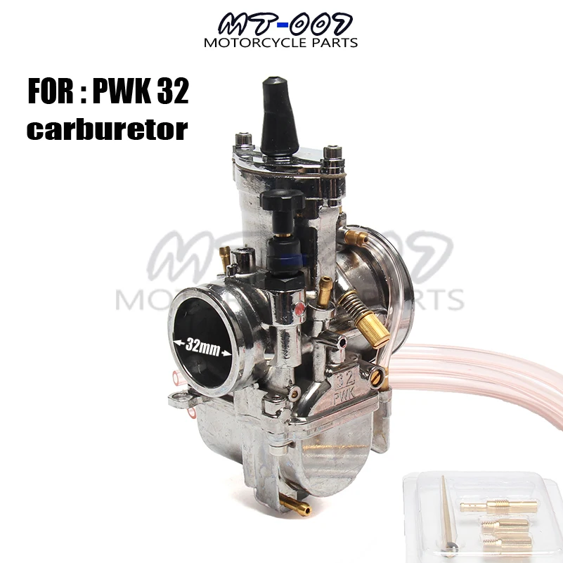 

32mm Carburetor for PWK 32 Maikuni Model with power jet 125-200cc Motorcycle Scooter UTV Motorcycle ATV Silver universal