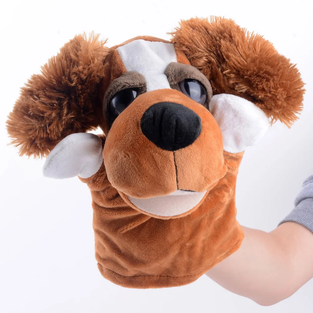 New Arrival Hand Puppets Cute Plush Velour Animals Hand Puppets for Kid