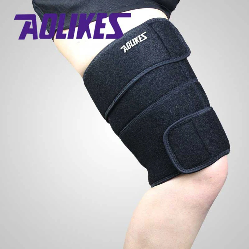 AOLIKES 1PCS Sport Thigh Guard Muscle Strain Protector Muslo Pads