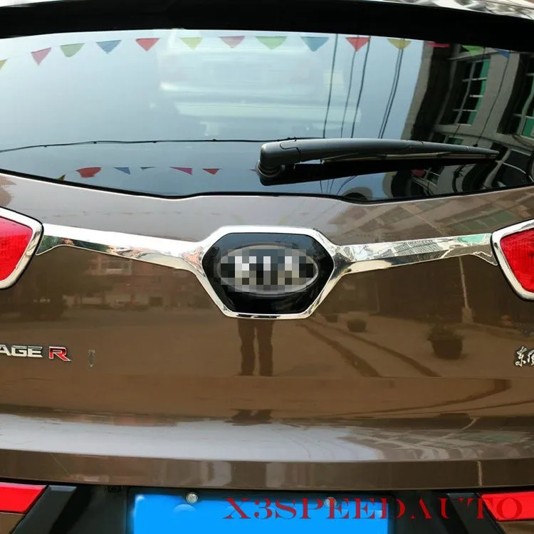 Бесплатная доставка хромированная Задняя Крышка багажника для Kia Sportage 2010 2011 2012 2013