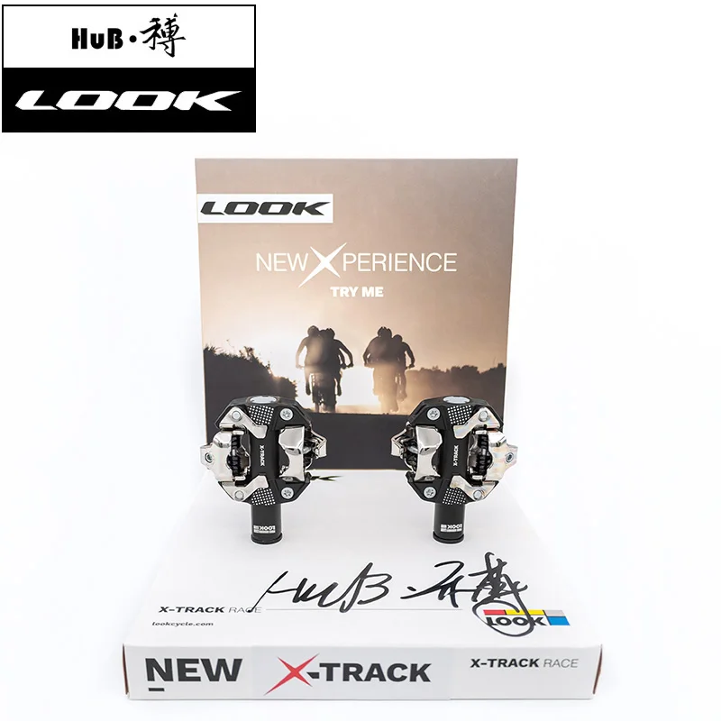 

LOOK MTB Pedals with Cleats X-TRACK Compatible with SPD System Self-locking Bicycle Pedals Mountain Bike Riding Accessories