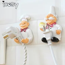 Кухонная вешалка заглушка-держатель Органайзер розетка шнур питания для хранения Полка держатель настенный клей Сила липкий крючок A6D15