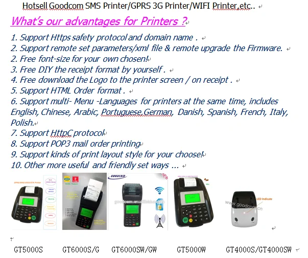 GoodCom GT5000S Desktop POS Термальность чековый принтер для эфирного времени/лотерея/оплата счета/Еда заказа