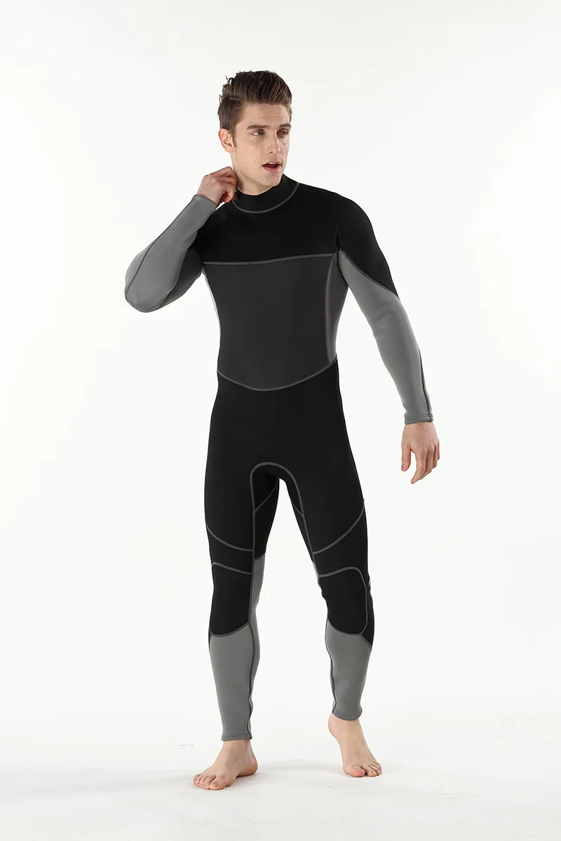 Дайвинг гидрокостюм для мужчин 3 мм дайвинг костюм неопрен плавание гидрокостюм для серфинга Триатлон мокрый костюм купальник полный боди
