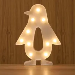 2018 светодиодный Пингвин моделируемый свет декоративные огни ночник 3D лампа Новинка для украшения детей