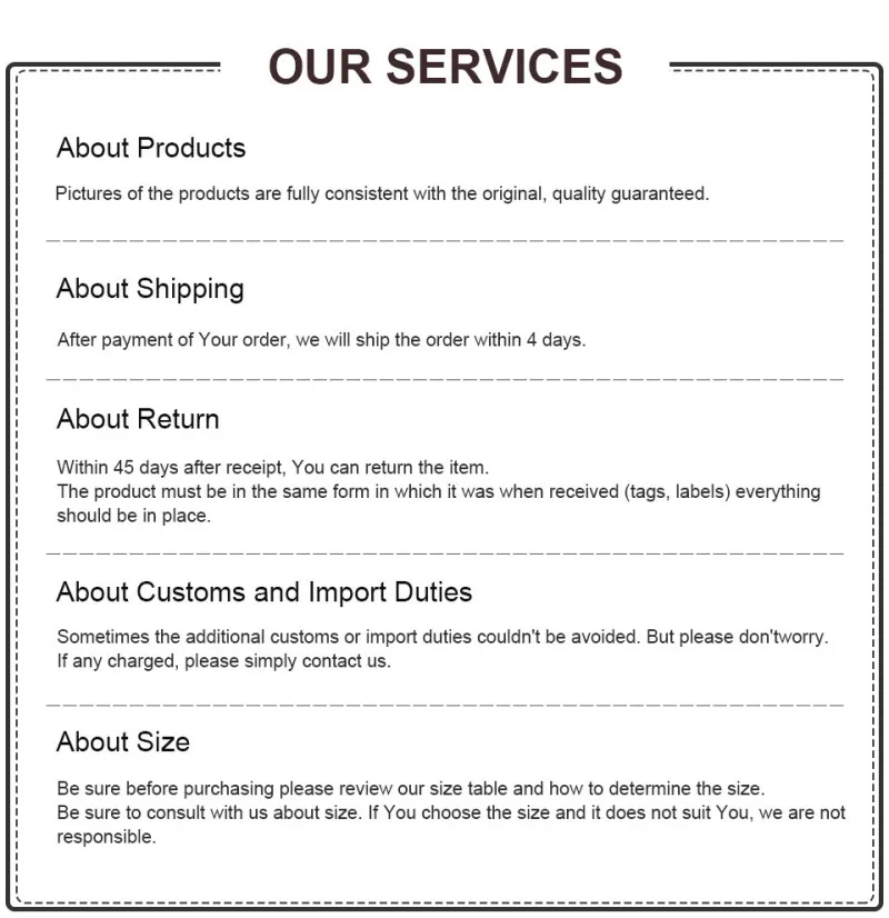 Our Service