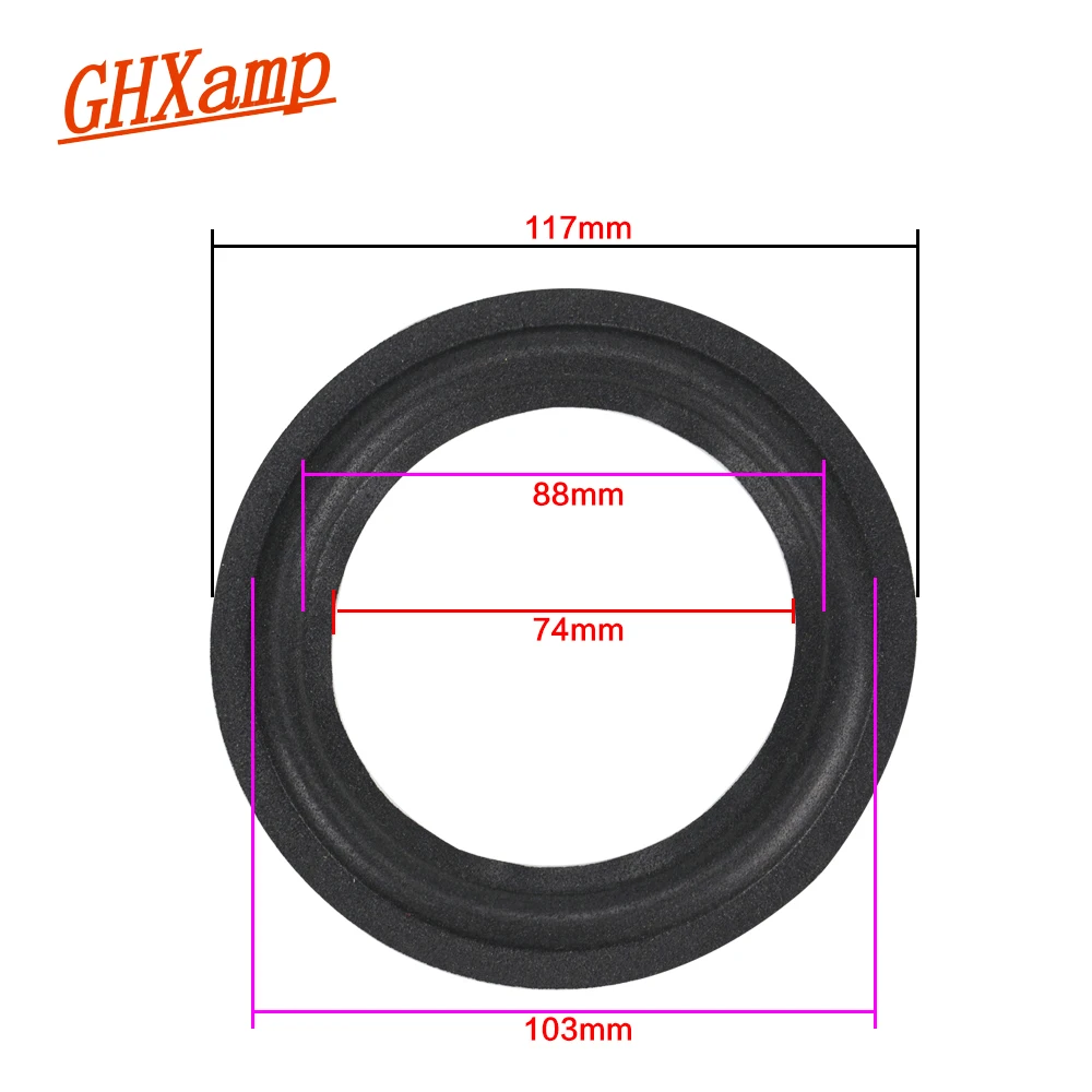 

GHXAMP 4.75 INCH Woofer Speaker foam side speaker repair accessories sponge ring circle For JBL INFINITY Series Speaker 2PCS