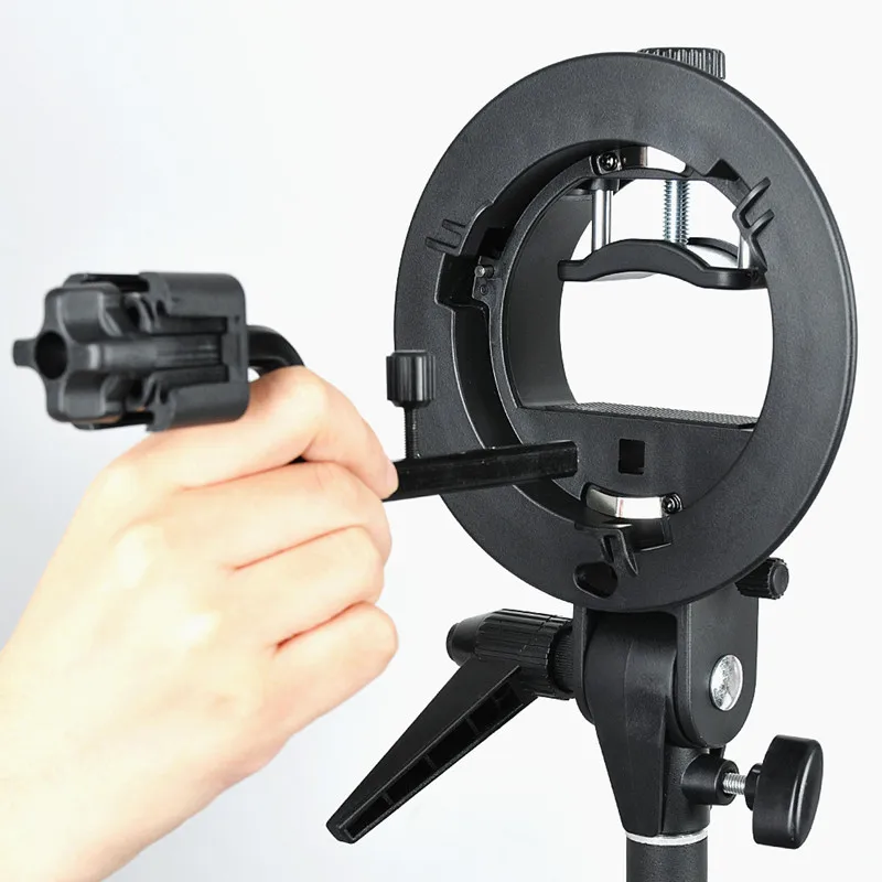 Кронштейн Godox S type Bowens + фотовспышка из алюминиевого сплава|hot shoe mount adapter|shoe adapterbowens