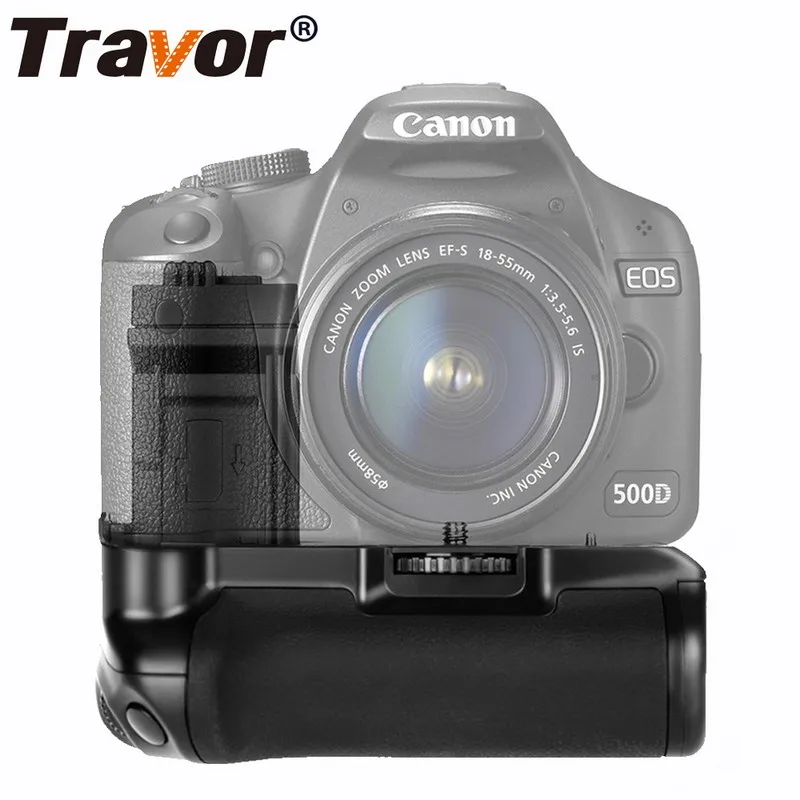 Travor Батарейная ручка для Canon 500D 450D 1000D Rebel Xsi/XS/T1i DSLR Камера Замена BG-E5 работать с LP-E5