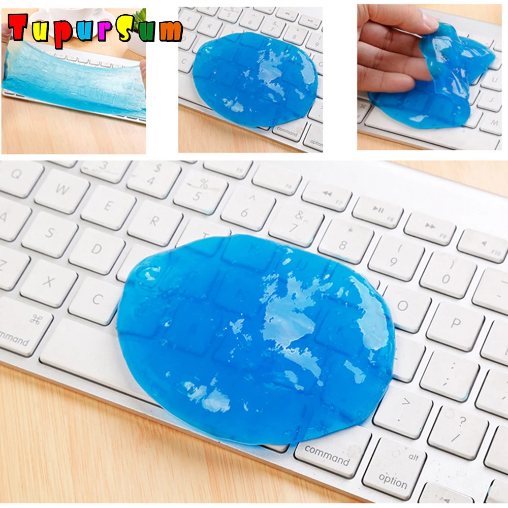 

Slime Glue Clean-n-Fresh Keyboard Car Cleaning Rubber Antibacterial Gel Sillicone Clean Glue Magic Washing Mud Tool Dust Cleaner