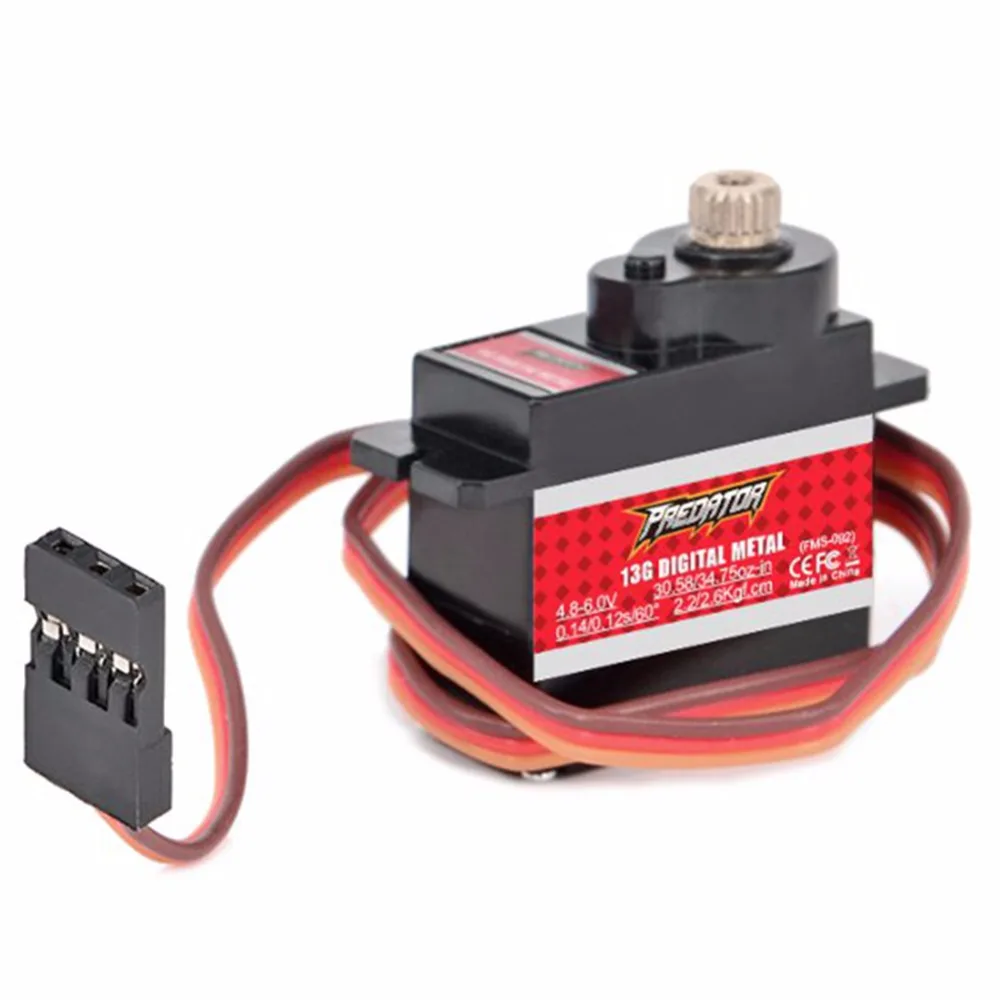 

FMS Predator 13g Full Metal Servo Analog Digital Optional For RC Airplane Drone Part DIY