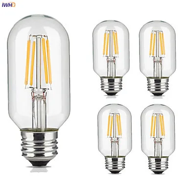 IWHD T45 светодиодный ламп накаливания Lampda подвесной светильник в стиле ретро E27 220V