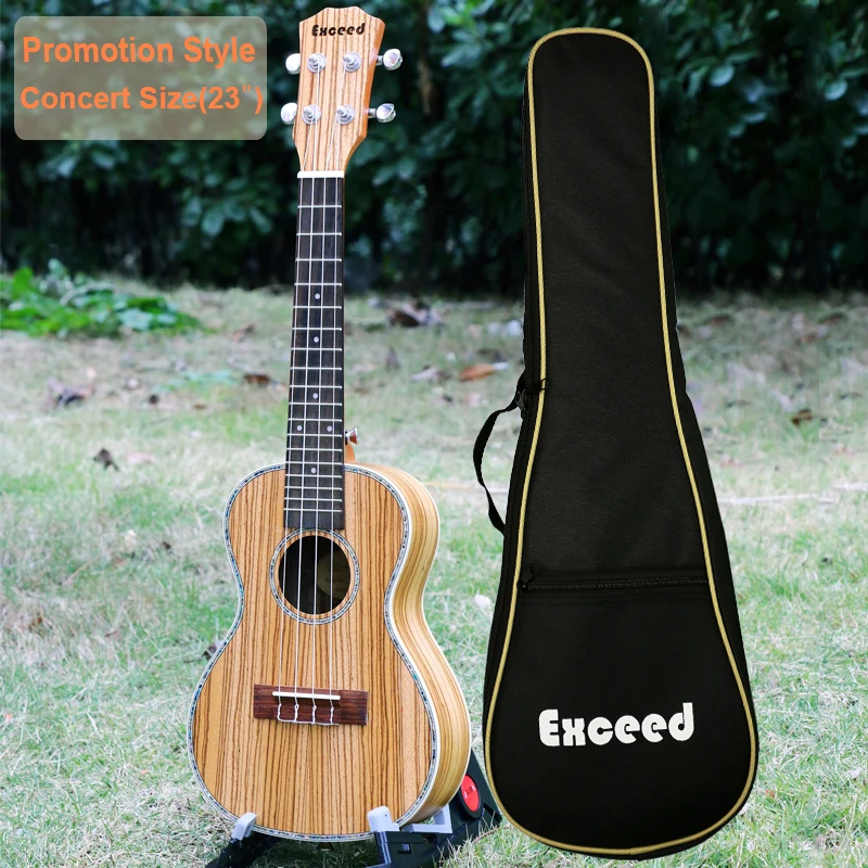Гавайская гитара 23 &quotконцертная ra Zebrawood uke мини ручная работа 4 струны