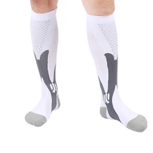 Мужские Компрессионные носки ортопедические поддерживающие чулки защита для голени протектор для бега футбола лыжного спорта YA88