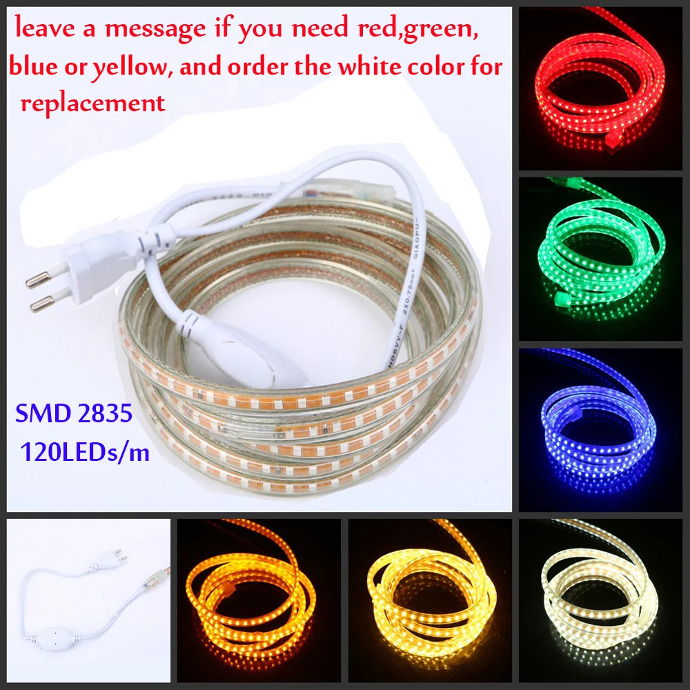 240 светодиодный s/m Светодиодные ленты SMD 5730 2835 5050 5630 220V 240V Водонепроницаемый светодиодный лента веревка светильник RGB теплый белый украшения дома светильник ing