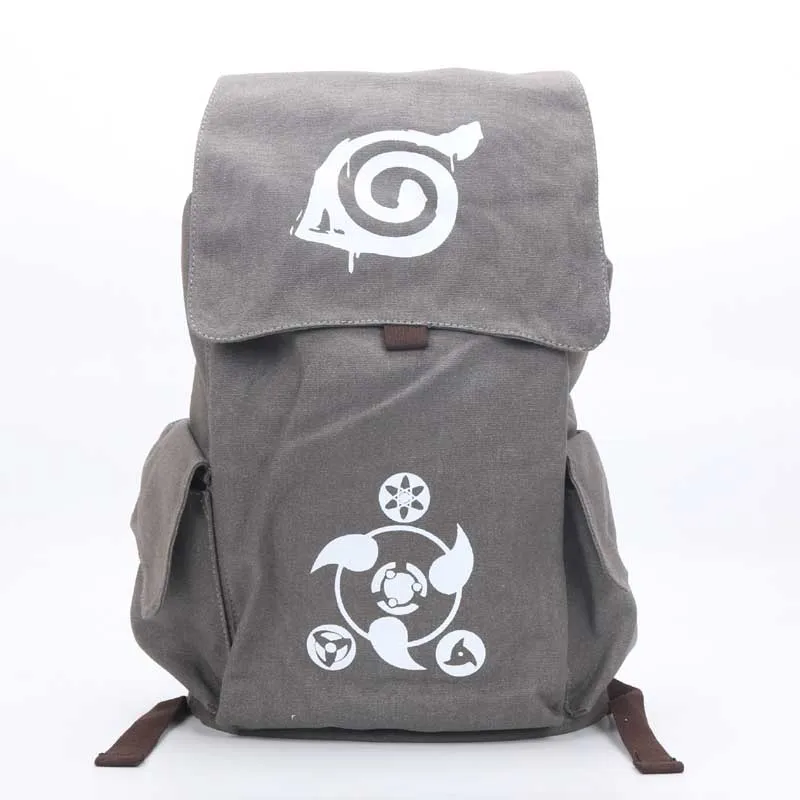 Аниме one piece Naturo Totoro Attack on Titan, Токийский вурдалак, рюкзак с надписью смерти, большая Вместительная дорожная сумка, плюшевый рюкзак Mochila - Цвет: Naruto