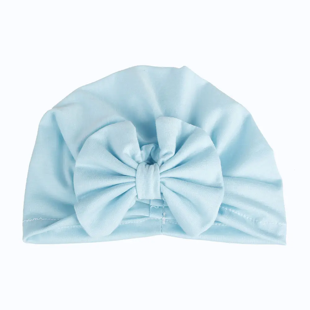 Симпатичные новорожденных одежда для малышей для мальчиков и девочек Хлопковая шапочка зимняя теплая Кепки - Цвет: Синий