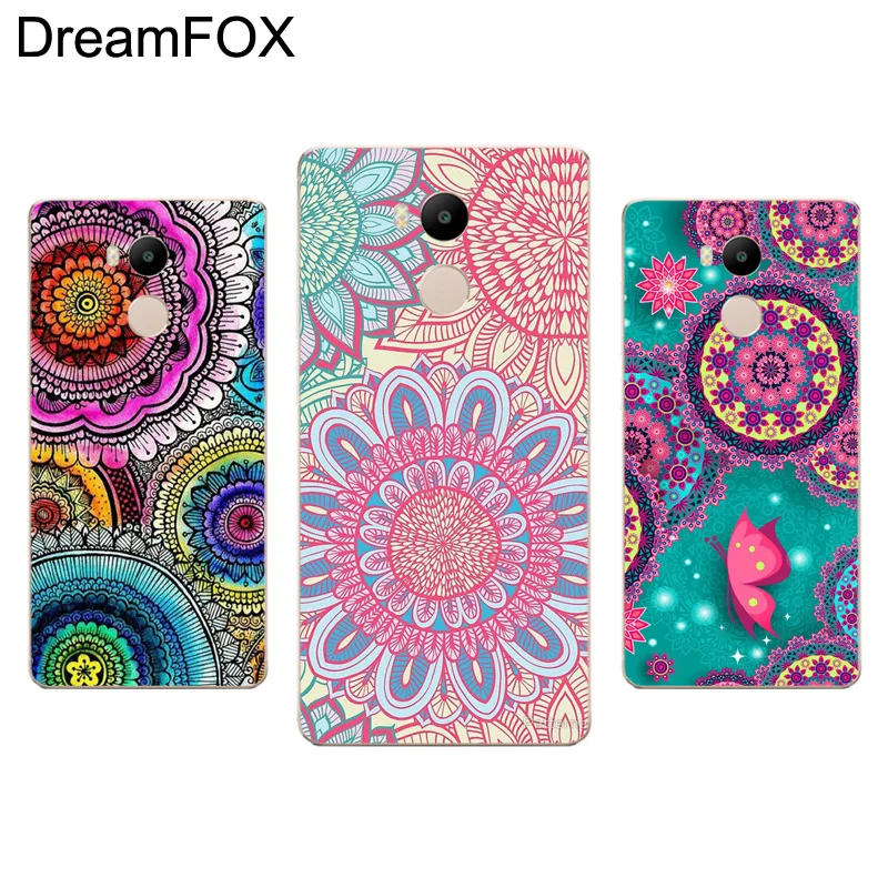 DREAMFOX L389 Paisley Flower Mandala Soft TPU Silicone Case Cover For Xiaomi Redmi Note 3 4 4X 5 5A 6 7 Pro Global |