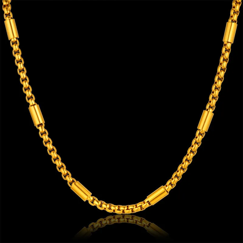 Buy Fashion Stainless Steel Thick Gold Chain Necklace