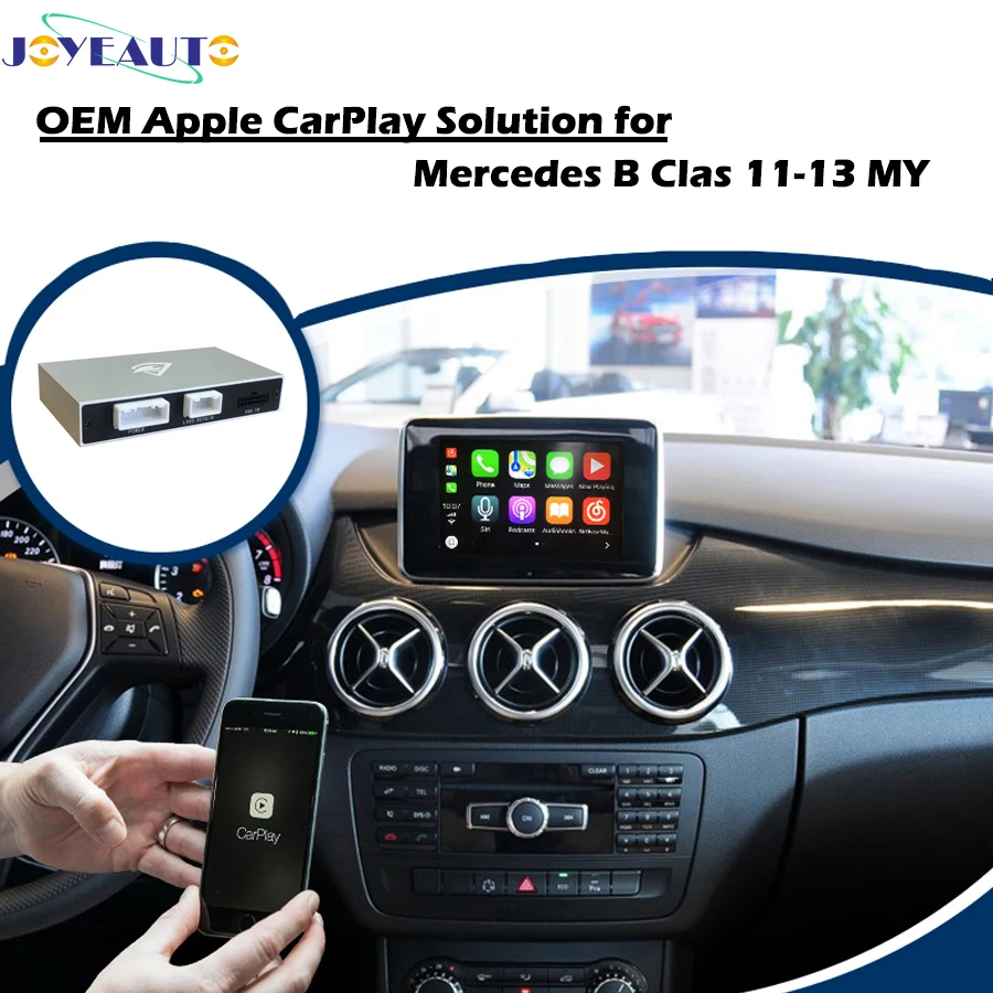 

Aftermarket Apple Carplay box Mercedes B W246 2011-2013 NTG4.5 Apple Car Play Retrofit with Rear View Camera Waze Spotify