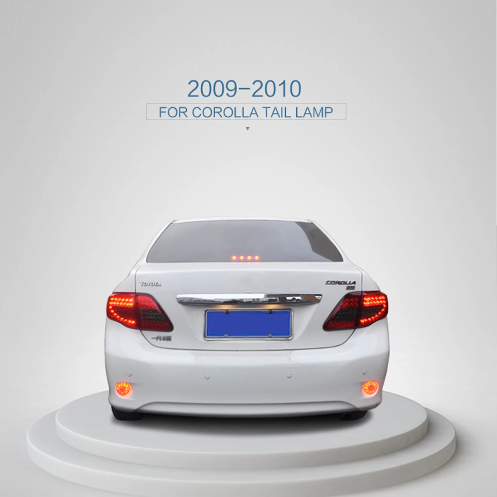 LS светильник светодиодный задний в сборе для Toyota Corolla 2009 2010 дневные ходовые огни s