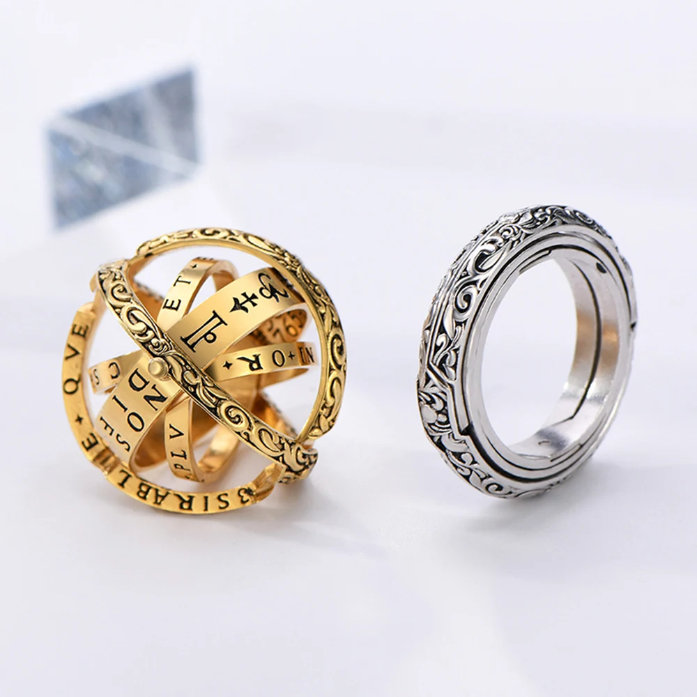 

Astronomical Sphere Ball Ring Cosmic Finger Ring Hand Made Unfolds Into Astronomical Sphere Rings Jewelry Gifts Party Favos