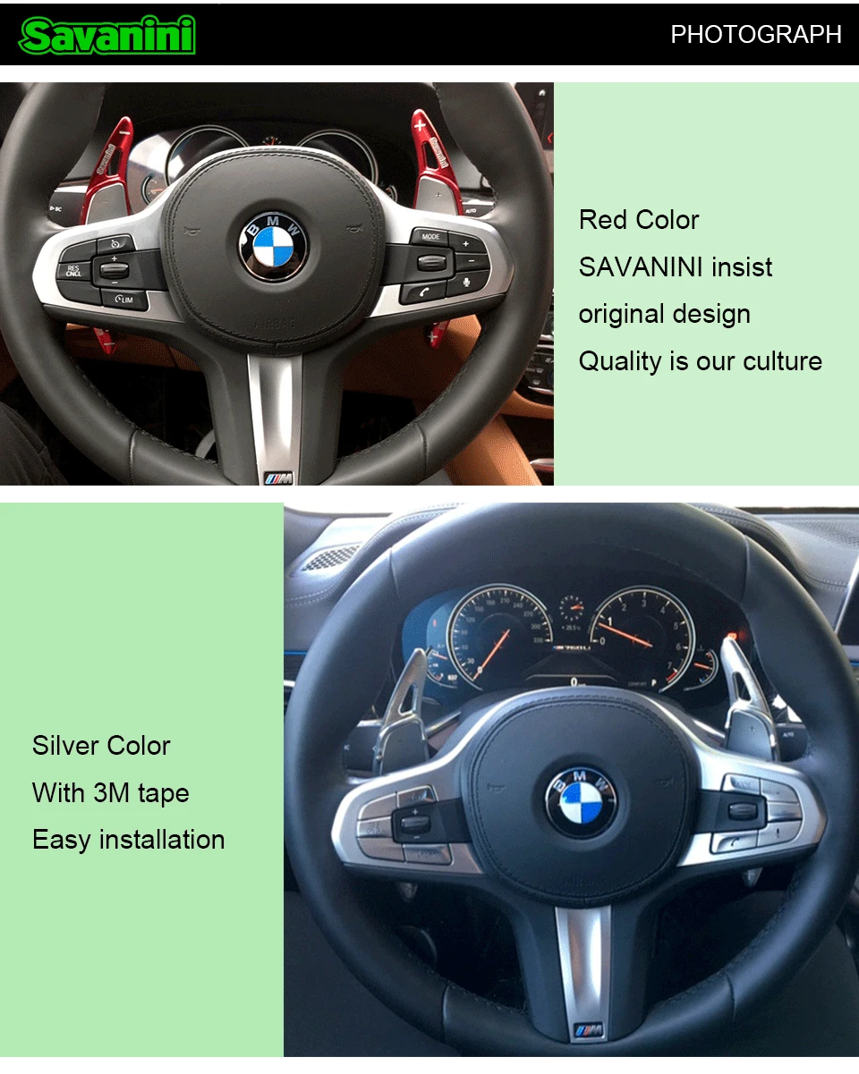 Savanini рулевое колесо сдвиг Paddle Shifter расширитель для BMW 5 ser 530i M 540i M 6 ser 640i M F10 F11 F12 M5 автомобильный Стайлинг