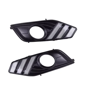 

QINYI LED daytime running light DRL for Nissan tiida, with yellow turn signals, wireless switch
