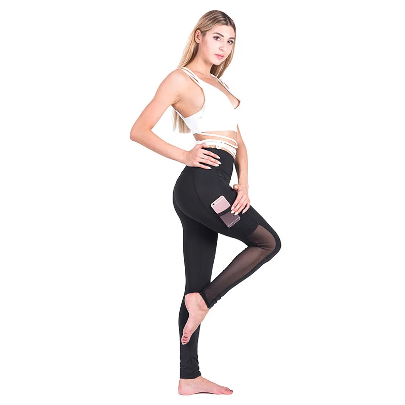 2018 черный быстросохнущая Sportwear Для женщин леггинсы для Фитнес Push Up пикантные