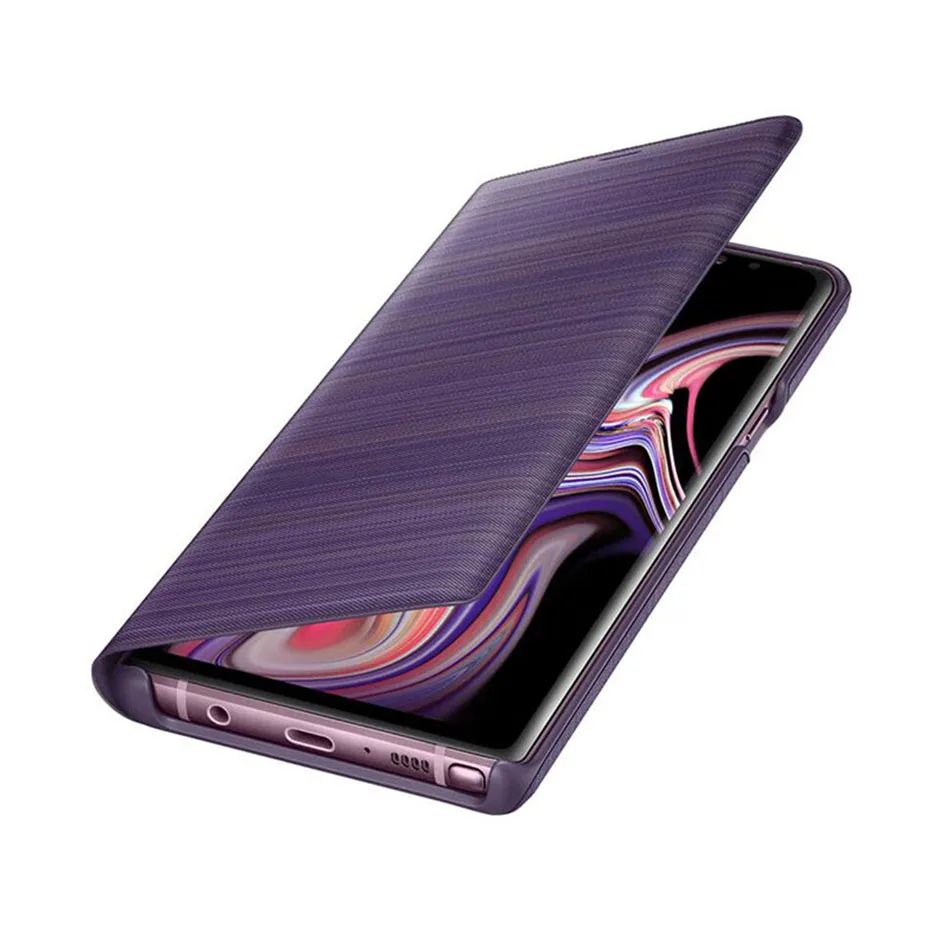 samsung Galaxy Note 9 чехол светодиодный кошелек чехол 360 милый Роскошный Кожаный противоударный чехол note9 откидная карта, карман, держатель